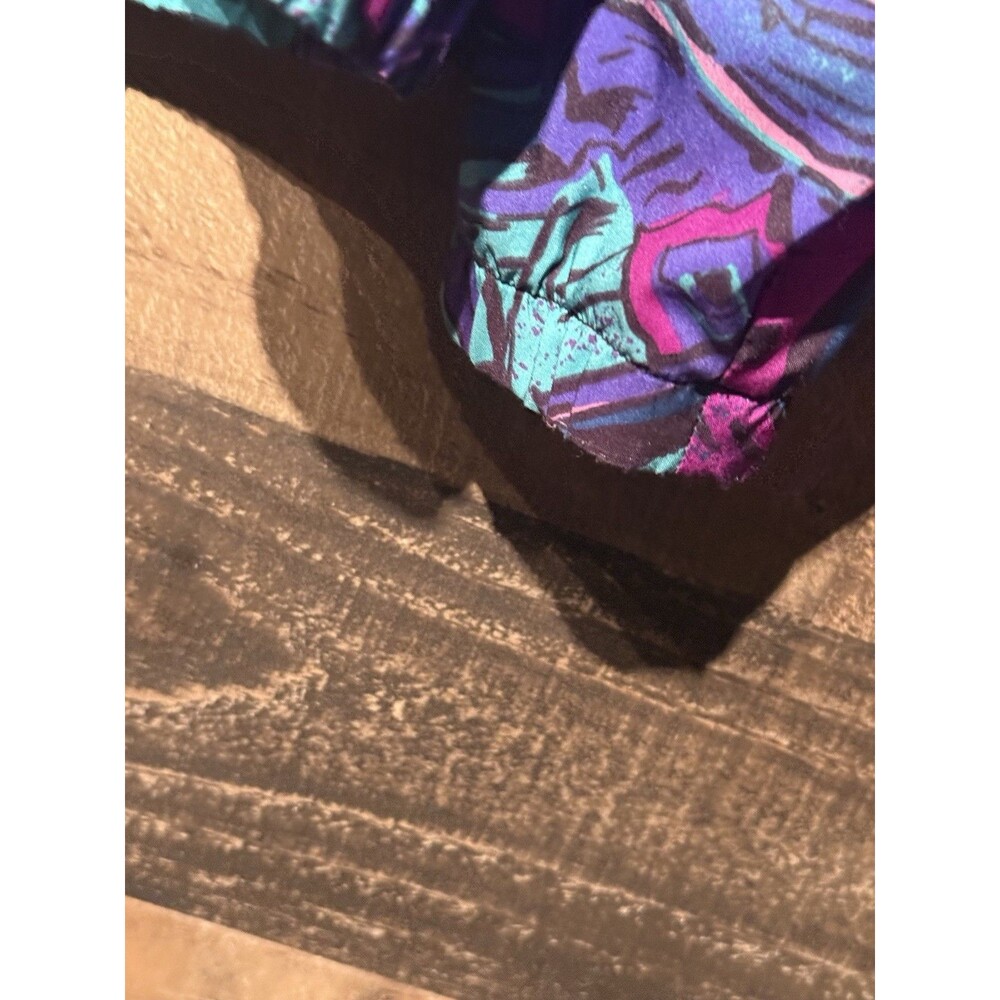 Vintage 80s 90s Multicolored Patterned Reebok Full Zip Windbreaker Jacket Y2K - Picture 4 of 9